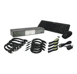 IOGEAR 4-Port 4K UHD DisplayPort KVMP with Keyboard and Mouse GCS1904-KM IOGEAR 4-Port 4K UHD DisplayPort KVMP with Keyboard and Mouse GCS1904-KM