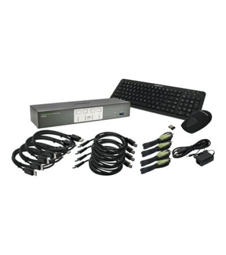 IOGEAR 4-Port 4K UHD DisplayPort KVMP with Keyboard and Mouse GCS1904-KM – купити в Україні | Офіційна гарантія IOGEAR 4-Port 4K UHD DisplayPort KVMP with Keyboard and Mouse GCS1904-KM – купити в Україні | Офіційна гарантія