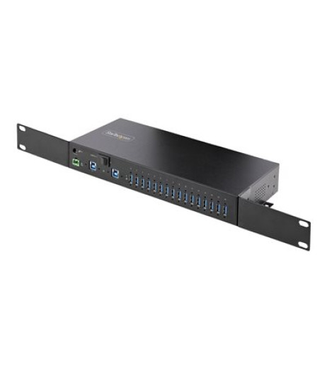 StarTech.com 16-Port Industrial USB 3.0 Hub 5Gbps, Metal, DIN/Surface/Rack Mountable, ESD Protection, Terminal Block Power, up to 120W Shared USB Charging, Dual-Host Hub/Switch (5G16AINDS-USB-A-HUB) 5G16AINDS-USB-A-HUB StarTech.com 16-Port Industrial USB 3.0 Hub 5Gbps, Metal, DIN/Surface/Rack Mountable, ESD Protection, Terminal Block Power, up to 120W Shared USB Charging, Dual-Host Hub/Switch (5G16AINDS-USB-A-HUB) 5G16AINDS-USB-A-HUB