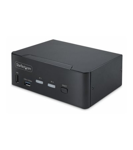 StarTech.com 2-Port Dual-Monitor DisplayPort KVM Switch, 8K 60Hz / 4K 144Hz, DP 1.4, 2x USB 10Gbps Ports, 4x USB HID Ports, Hotkey Switching, TAA Compliant P2CDD143-KVM-SWITCH – купити в Україні | Офіційна гарантія StarTech.com 2-Port Dual-Monitor DisplayPort KVM Switch, 8K 60Hz / 4K 144Hz, DP 1.4, 2x USB 10Gbps Ports, 4x USB HID Ports, Hotkey Switching, TAA Compliant P2CDD143-KVM-SWITCH – купити в Україні | Офіційна гарантія