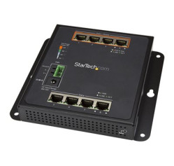 StarTech.com Industrial 8 Port Gigabit PoE Switch, 4 x PoE+ 30W, Power Over Ethernet, Hardened GbE Layer/L2 Managed Switch, Rugged High Power Gigabit Network Switch IP-30/-40C to +75C IES81GPOEW