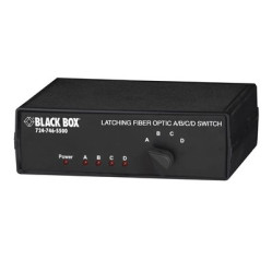 Black Box Fiber Optic A/B/C/D Switch Latching SW1005A