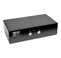 Tripp Lite 2-Port DisplayPort KVM Switch w/Audio, Cables and USB 3.0 SuperSpeed Hub B004-DPUA2-K