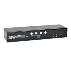 Tripp Lite 4-Port DVI/USB KVM Switch Dual Link w/ Audio & Cables B004-DUA4-HR-K