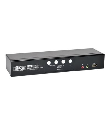 Tripp Lite 4-Port DVI/USB KVM Switch Dual Link w/ Audio & Cables B004-DUA4-HR-K – купити в Україні | Офіційна гарантія Tripp Lite 4-Port DVI/USB KVM Switch Dual Link w/ Audio & Cables B004-DUA4-HR-K – купити в Україні | Офіційна гарантія