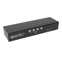 Tripp Lite 4-Port HDMI/USB KVM Switch with Audio/Video and USB Peripheral Sharing B004-HUA4-K