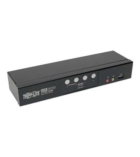 Tripp Lite 4-Port HDMI/USB KVM Switch with Audio/Video and USB Peripheral Sharing B004-HUA4-K – купити в Україні | Офіційна гарантія Tripp Lite 4-Port HDMI/USB KVM Switch with Audio/Video and USB Peripheral Sharing B004-HUA4-K – купити в Україні | Офіційна гарантія
