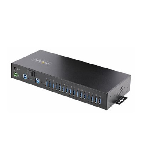 StarTech.com 16-Port Industrial USB 5Gbps Hub with Power Adapter, Metal Enclosure, Mountable, ESD Protection, Terminal Block Power, USB Charging, Dual-Host Switch S5G16AINDS-USB-A-HUB – купити в Україні | Офіційна гарантія