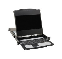 Eaton Tripp Lite Series DisplayPort IP KVM Console Switch 16Port 17in LCD Dual Rail 1URM B030-DP16-17DIP Eaton Tripp Lite Series DisplayPort IP KVM Console Switch 16Port 17in LCD Dual Rail 1URM B030-DP16-17DIP