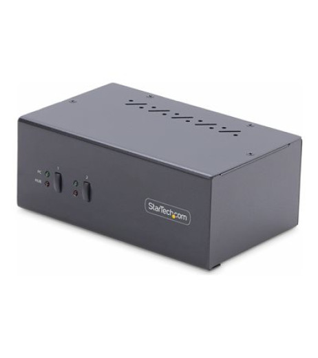 StarTech.com 2-Port Dual-Monitor DisplayPort KVM Switch, 4K 60Hz, 2x USB 5Gbps Hub Ports, 2x USB 2.0 HID Ports, Hotkey and Push-Button Switching, TAA Compliant P2DD46A2-KVM-SWITCH – купити в Україні | Офіційна гарантія StarTech.com 2-Port Dual-Monitor DisplayPort KVM Switch, 4K 60Hz, 2x USB 5Gbps Hub Ports, 2x USB 2.0 HID Ports, Hotkey and Push-Button Switching, TAA Compliant P2DD46A2-KVM-SWITCH – купити в Україні | Офіційна гарантія