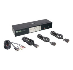 IOGEAR GCS1642 2-Port Dual View Dual Link DVI KVMP Switch with Audio GCS1642