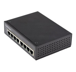 StarTech.com Industrial 8 Port Gigabit PoE Switch, 30W, Power Over Ethernet Switch, Gigabit Ethernet GbE PoE+ Unmanaged Switch, Rugged High Power Gigabit Network Switch IP-30, -40C to 75C IESC1G80UP