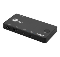 SIIG 2x1 USB-C 4K Video KVM Switch CE-KV0B11-S1