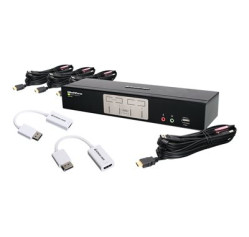 IOGEAR 4-Port HDMI and DisplayPort KVM Kit GCS1794DPKIT IOGEAR 4-Port HDMI and DisplayPort KVM Kit GCS1794DPKIT