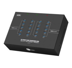 SIIG 20-Port Industrial USB 3.0 Hub with Charging ID-US0611-S1