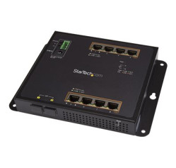StarTech.com Industrial 8 Port Gigabit PoE+ Switch with 2 SFP MSA Slots, 30W, Layer/L2 Switch Hardened GbE Managed, Rugged High Power Gigabit Ethernet Network Switch IP-30/-40 C to 75 C IES101GP2SFW