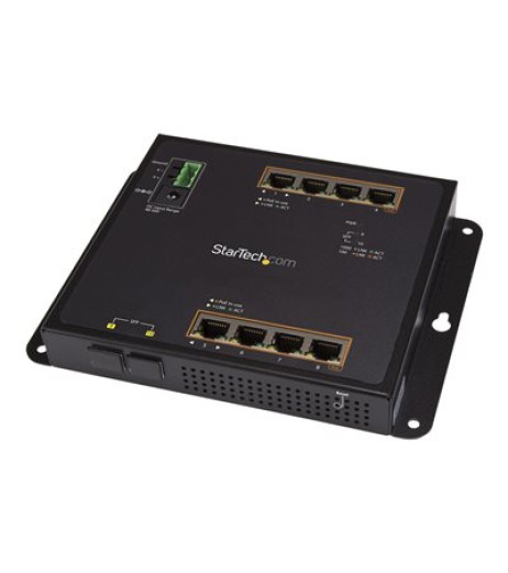 StarTech.com Industrial 8 Port Gigabit PoE+ Switch with 2 SFP MSA Slots, 30W, Layer/L2 Switch Hardened GbE Managed, Rugged High Power Gigabit Ethernet Network Switch IP-30/-40 C to 75 C IES101GP2SFW StarTech.com Industrial 8 Port Gigabit PoE+ Switch with 2 SFP MSA Slots, 30W, Layer/L2 Switch Hardened GbE Managed, Rugged High Power Gigabit Ethernet Network Switch IP-30/-40 C to 75 C IES101GP2SFW