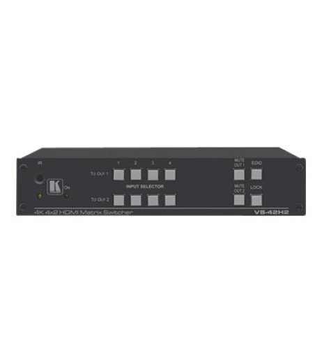 Kramer VS-42H2 4x2 18G 4K HDR HDMI 2.0 HDCP 2.2 Matrix Switcher 20-00018290 – купити в Україні | Офіційна гарантія Kramer VS-42H2 4x2 18G 4K HDR HDMI 2.0 HDCP 2.2 Matrix Switcher 20-00018290 – купити в Україні | Офіційна гарантія