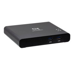 Eaton Tripp Lite series USB C KVM Dock 2-Port 4K HDMI USB-A Hub PD Charging USB 3.2 Gen 1 Black B003-HC2-DOCK1