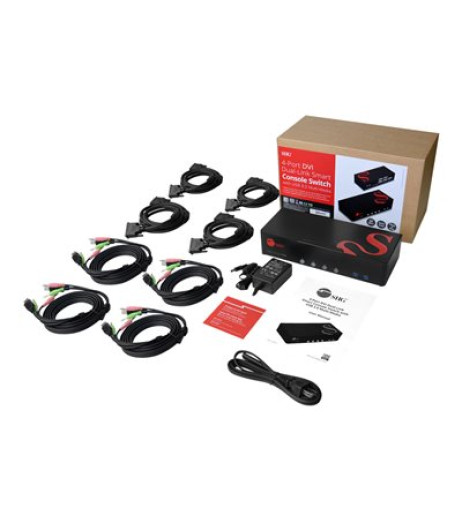 SIIG 4 Port 4K DVI Dual Link KVM Switch with USB 3.0, Audio, Mic CE-DV0211-S1 – купити в Україні | Офіційна гарантія SIIG 4 Port 4K DVI Dual Link KVM Switch with USB 3.0, Audio, Mic CE-DV0211-S1 – купити в Україні | Офіційна гарантія