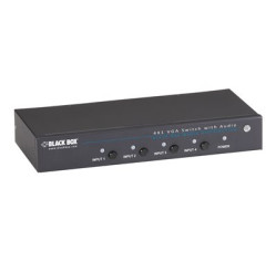 Black Box 4 x 1 VGA Switch with Serial and Audio AVSW-VGA4X1A
