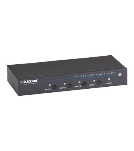Black Box 4 x 1 VGA Switch with Serial and Audio AVSW-VGA4X1A