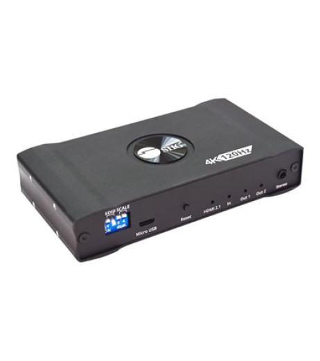 SIIG 1x2 4K120Hz HDMI Splitter with EDID & Audio Extractor CE-H27C11-S1 – купити в Україні | Офіційна гарантія SIIG 1x2 4K120Hz HDMI Splitter with EDID & Audio Extractor CE-H27C11-S1 – купити в Україні | Офіційна гарантія