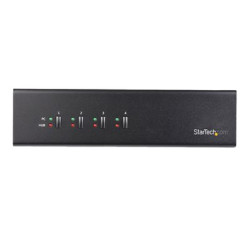 StarTech.com 4 Port Dual Monitor Dual Link DVI KVM Switch 1440p Dual Screen/View/ Display Compact USB KVM Switch w/USB 3.0 Hub & Audio TAA SV431DL2DU3A