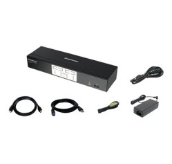 IOGEAR 4-Port Cinema 4K KVMP Switch with HDMI and USB 3.1 Gen1 Hub and Audio Mixer GCS1934H IOGEAR 4-Port Cinema 4K KVMP Switch with HDMI and USB 3.1 Gen1 Hub and Audio Mixer GCS1934H
