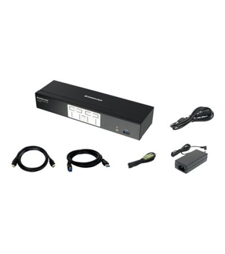 IOGEAR 4-Port Cinema 4K KVMP Switch with HDMI and USB 3.1 Gen1 Hub and Audio Mixer GCS1934H – купити в Україні | Офіційна гарантія IOGEAR 4-Port Cinema 4K KVMP Switch with HDMI and USB 3.1 Gen1 Hub and Audio Mixer GCS1934H – купити в Україні | Офіційна гарантія