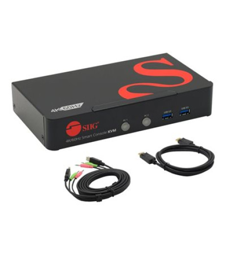 SIIG 2 Port DisplayPort 1.2 KVM Switch with USB 3.0 and Multi-Media Ports CE-DP0F11-S1 – купити в Україні | Офіційна гарантія SIIG 2 Port DisplayPort 1.2 KVM Switch with USB 3.0 and Multi-Media Ports CE-DP0F11-S1 – купити в Україні | Офіційна гарантія