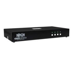 Tripp Lite Secure KVM Switch, 4-Port, Single Head, DisplayPort to DisplayPort, 4K, NIAP PP4.0, Audio, TAA B002-DP1A4-N4