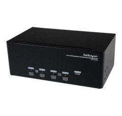 StarTech.com 4 Port Triple Monitor DVI USB KVM Switch with Audio & USB 2.0 Hub SV431TDVIUA