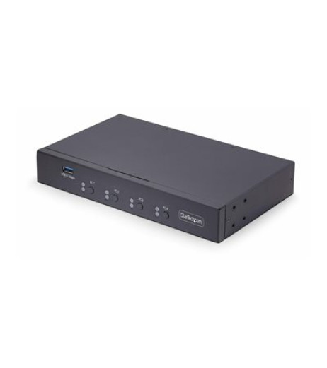 StarTech.com 4-Port KM Switch with Mouse Roaming, USB Switch for Keyboard/Mouse, 3.5mm and USB Audio, Peripheral Sharing for 4 Computers, USB 3.0 Switcher, TAA Compliant P4A20132-KM-SWITCH StarTech.com 4-Port KM Switch with Mouse Roaming, USB Switch for Keyboard/Mouse, 3.5mm and USB Audio, Peripheral Sharing for 4 Computers, USB 3.0 Switcher, TAA Compliant P4A20132-KM-SWITCH