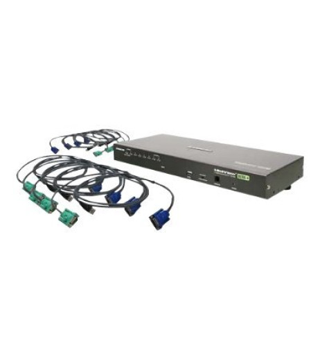 IOGEAR GCS1808KITU 8-Port VGA Combo KVM Switch with USB Cables GCS1808KITU