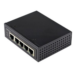 StarTech.com Industrial 5 Port Gigabit PoE Switch, 30W, Power Over Ethernet Switch, Hardened GbE PoE+ Unmanaged Switch, Rugged High Power Gigabit Network Switch IP-30 Housing/-40 C to 75 C IESC1G50UP