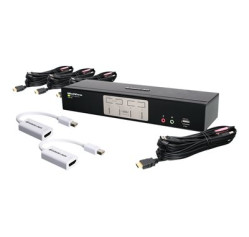 IOGEAR 4-Port HDMI and Mini DisplayPort KVM Kit GCS1794MDPKIT IOGEAR 4-Port HDMI and Mini DisplayPort KVM Kit GCS1794MDPKIT