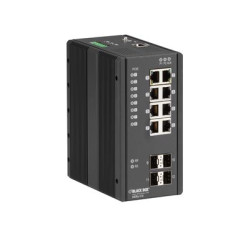 Black Box Industrial Managed Ethernet PoE+ Switch LIE1014A