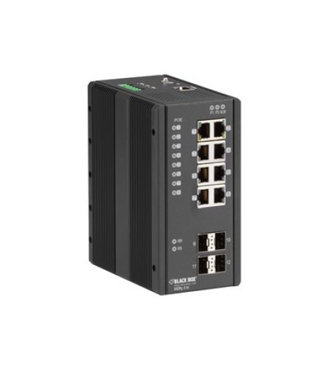 Black Box Industrial Managed Ethernet PoE+ Switch LIE1014A – купити в Україні | Офіційна гарантія Black Box Industrial Managed Ethernet PoE+ Switch LIE1014A – купити в Україні | Офіційна гарантія