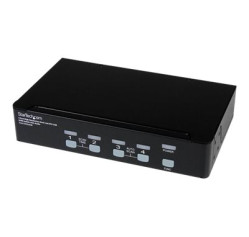 StarTech.com 4 Port High Resolution USB DVI Dual Link KVM Switch with Audio and USB 2.0 Hub (SV431DVIUAHR) SV431DVIUAHR