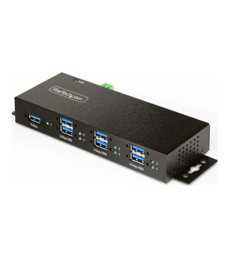 StarTech.com 7-Port Managed USB Hub with 7x USB-A, Heavy Duty with Metal Industrial Housing, ESD & Surge Protection, Wall/Desk/Din-Rail Mountable, USB 3.0/3.1/3.2 Gen 1 5Gbps 5G7AINDRM-USB-A-HUB StarTech.com 7-Port Managed USB Hub with 7x USB-A, Heavy Duty with Metal Industrial Housing, ESD & Surge Protection, Wall/Desk/Din-Rail Mountable, USB 3.0/3.1/3.2 Gen 1 5Gbps 5G7AINDRM-USB-A-HUB