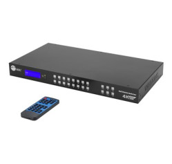SIIG 8x8 HDMI 4K60Hz Matrix Switcher with LCD- 18Gbps- Downscaling CE-MX0011-S1