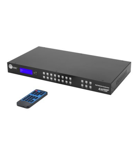 SIIG 8x8 HDMI 4K60Hz Matrix Switcher with LCD- 18Gbps- Downscaling CE-MX0011-S1 – купити в Україні | Офіційна гарантія