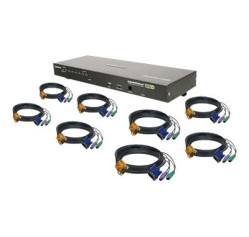 IOGEAR GCS1808KITPTAA 8-Port VGA Combo KVM Switch with PS/2 Cables GCS1808KITPTAA IOGEAR GCS1808KITPTAA 8-Port VGA Combo KVM Switch with PS/2 Cables GCS1808KITPTAA