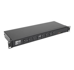 Tripp Lite 8-Port DVI/USB KVM Switch with Audio and USB 2.0 Peripheral Sharing, 1U Rack-Mount, Single-Link, 1920 x 1200 (1080p) B024-DUA8-SL