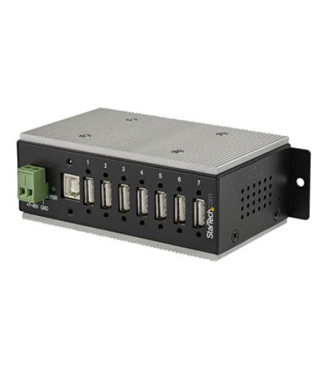 StarTech.com 7 Port USB 2.0 Hub, Metal Industrial USB-A Hub (7x USB-A) with ESD & Surge Protection, Extended Operating Temp -40 to 185°F, Din Rail/Wall/Desk Mountable, USB Expander, Rugged HB20A7AME – купити в Україні | Офіційна гарантія StarTech.com 7 Port USB 2.0 Hub, Metal Industrial USB-A Hub (7x USB-A) with ESD & Surge Protection, Extended Operating Temp -40 to 185°F, Din Rail/Wall/Desk Mountable, USB Expander, Rugged HB20A7AME – купити в Україні | Офіційна гарантія