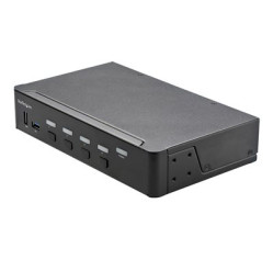 StarTech.com 4 Port HDMI KVM Switch, Single Monitor 4K 60Hz Ultra HD HDR, Desktop HDMI 2.0 KVM Switch with 2 Port USB 3.0 Hub (5Gbps) & 4x USB 2.0 HID Ports, Audio, Hotkey Switching, TAA SV431HU34K6