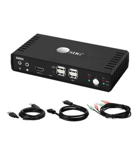 SIIG 2 Port 4K HDMI Video Console KVM Switch with USB 2.0 CE-KV0811-S1 – купити в Україні | Офіційна гарантія SIIG 2 Port 4K HDMI Video Console KVM Switch with USB 2.0 CE-KV0811-S1 – купити в Україні | Офіційна гарантія