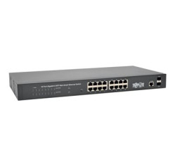 Tripp Lite 16-Port Gigabit Ethernet Switch 10/100/1000Mbps, L2 Web-Smart Managed, 2 Dedicated Gigabit SFP Slots, 36 Gbps, Web Interface NGS16C2