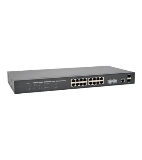 Tripp Lite 16-Port Gigabit Ethernet Switch 10/100/1000Mbps, L2 Web-Smart Managed, 2 Dedicated Gigabit SFP Slots, 36 Gbps, Web Interface NGS16C2 – купити в Україні | Офіційна гарантія